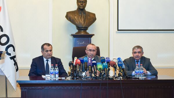 Пресс-конференция в связи с пропавшими без вести нефтяниками ПО Азнефть - Sputnik Азербайджан