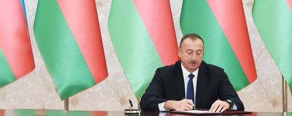 İlham Əliyev, Azərbaycan Respublikasının Prezidenti İlham Əliyev, Azərbaycan Respublikasının Prezidenti - Sputnik Азербайджан
