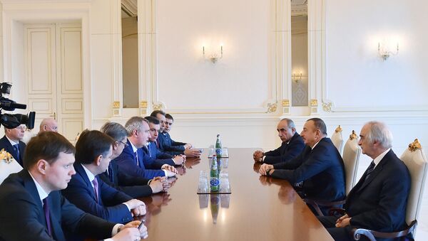 Ильхам Алиев принял делегацию, возглавляемую заместителем премьер-министра России - Sputnik Азербайджан