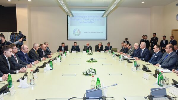 Церемония подписания соглашения по строительству современного металлургического комплекса - Sputnik Азербайджан