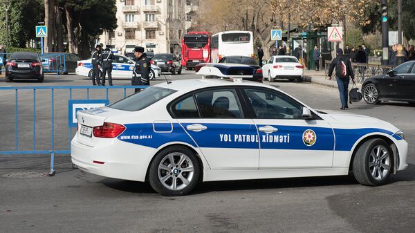 Автомобиль дорожно-патрульной службы в Баку, фото из архива - Sputnik Азербайджан