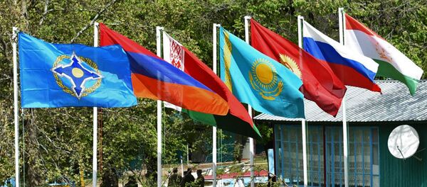 Флаги стран-участниц Организации Договора о коллективной безопасности Флаги стран-участниц Организации Договора о коллективной безопасности - Sputnik Азербайджан