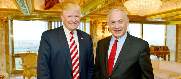 Новоизбранный президент США Дональд Трамп и премьер-министр Израиля Биньямин Нетаньяху, 25 сентября 2016 года - Sputnik Азербайджан