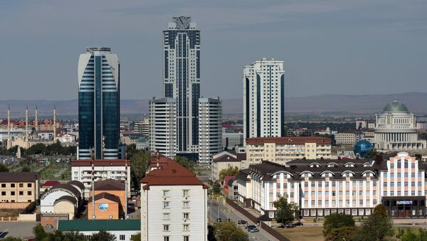 Вид на город Грозный, фото из архива - Sputnik Азербайджан