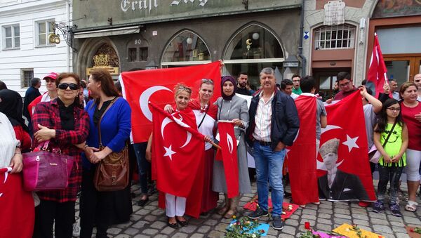 Türklər Almaniyada anti-terror mitinqi keçirdilər - Sputnik Azərbaycan
