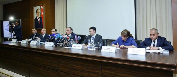 Пресс-конференция, посвященная итогам деятельности Главного управления по борьбе с коррупцией при Генеральном прокуроре в сфере борьбы с коррупцией в 2016 году Пресс-конференция, посвященная итогам деятельности Главного управления по борьбе с коррупцией при Генеральном прокуроре в сфере борьбы с коррупцией в 2016 году - Sputnik Азербайджан