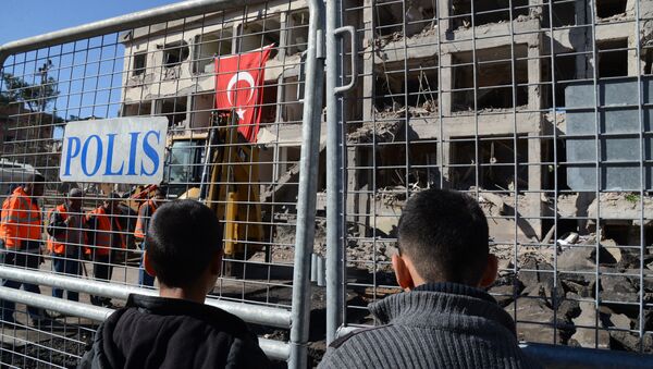 Взрыв в турецком Диярбакире, фото из архива - Sputnik Азербайджан