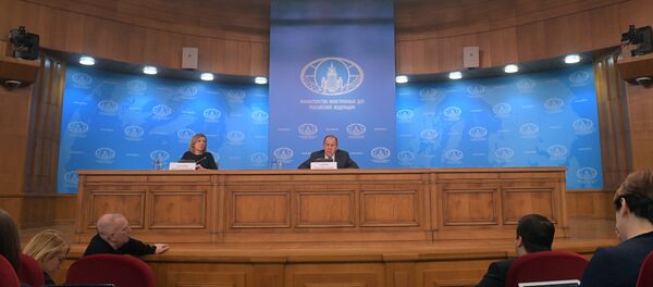 Пресс-конференция министра иностранных дел РФ С. Лаврова Пресс-конференция министра иностранных дел РФ С. Лаврова - Sputnik Азербайджан