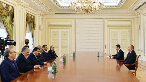 Ильхам Алиев принял делегацию, возглавляемую главой иранской провинции Западный Азербайджан - Sputnik Азербайджан
