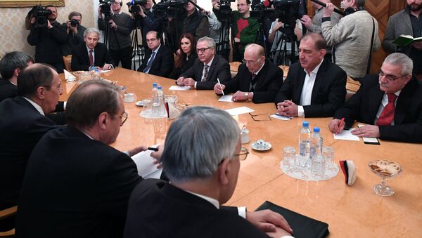 Встреча главы МИД РФ С. Лавров с представителями сирийской оппозиции, архивное фото - Sputnik Азербайджан