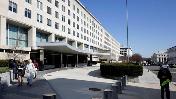 Здание Государственного департамента США в Вашингтоне - Sputnik Azərbaycan