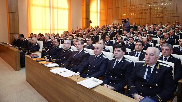 Расширенная коллегия в Генпрокуратуре Азербайджана, посвященная итогам 2016 года. Расширенная коллегия в Генпрокуратуре Азербайджана, посвященная итогам 2016 года. - Sputnik Азербайджан
