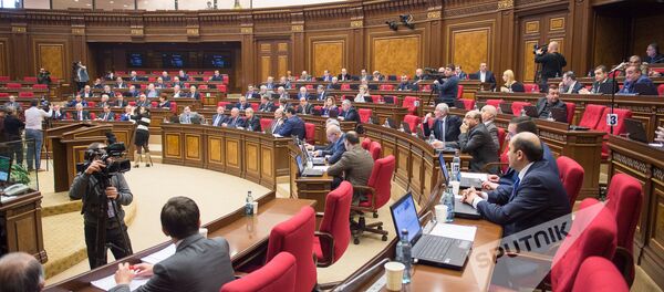 Заседание Национального Собрания РА Заседание Национального Собрания РА - Sputnik Азербайджан