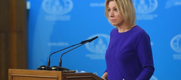 Брифинг официального представителя МИД России М. Захаровой, архивное фото Брифинг официального представителя МИД России М. Захаровой, архивное фото - Sputnik Азербайджан