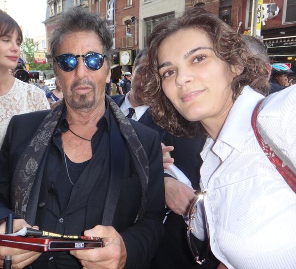 Кинокритик Улькер Алекперова с легендарным Аль Пачино - Sputnik Азербайджан