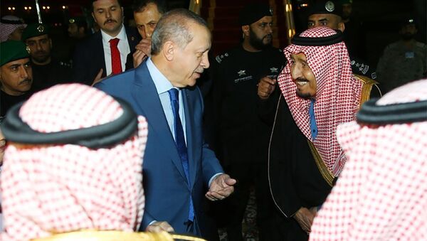 Президент Турции Реджеп Тайип Эрдоган прибыл в столицу Саудовской Аравии - Sputnik Азербайджан
