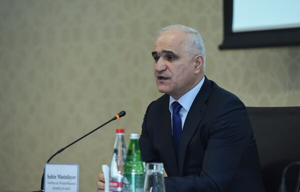 Министр экономики Азербайджана Шахин Мустафаев Министр экономики Азербайджана Шахин Мустафаев - Sputnik Азербайджан