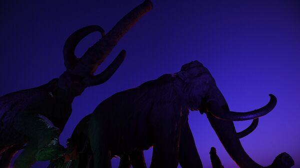 Скульптура мамонтов, фото из архива - Sputnik Азербайджан