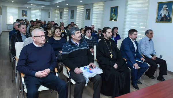 В Православном Религиозно-культурном центре Бакинской епархии прошло мероприятие по подготовке проведения в Баку акции Бессмертный полк - Sputnik Азербайджан
