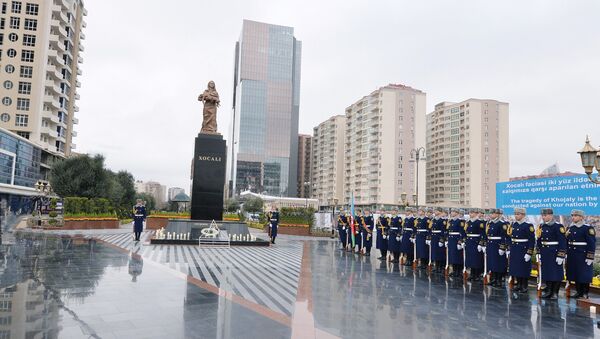 Мемориал памяти жертв трагедии Ходжалы, фото из архива - Sputnik Азербайджан