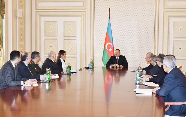 Под председательством Ильхама Алиева состоялось заседание Совета безопасности - Sputnik Азербайджан