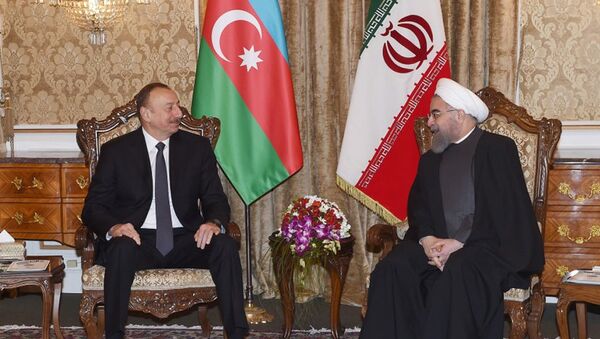 Встреча президентов Азербайджана и Ирана Ильхама Алиева и Хасана Роухани - Sputnik Азербайджан