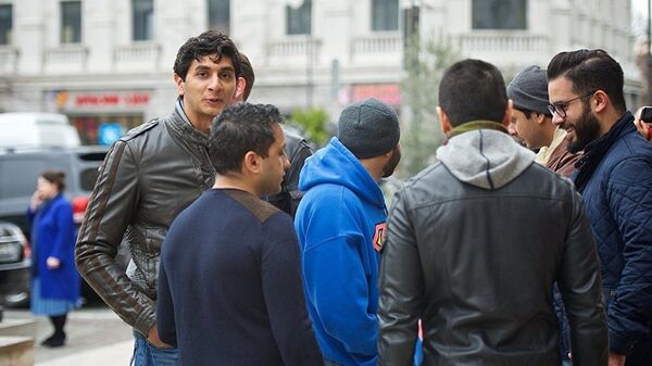 Приезжие с Ближнего Востока на одной из тбилисских улиц - Sputnik Азербайджан