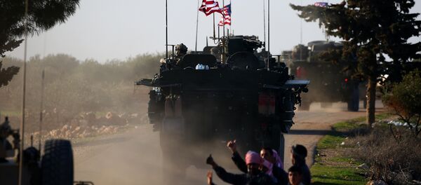 Американские военные в Манбидже Американские военные в Манбидже - Sputnik Азербайджан