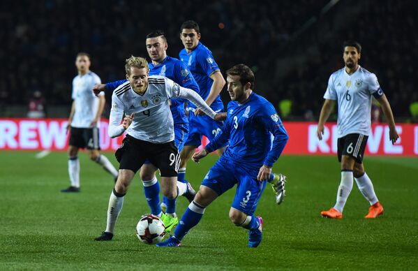 Футбольный матч между сборными Азербайджана и Германии в рамках отборочного этапа Чемпионата мира 2018 года - Sputnik Азербайджан