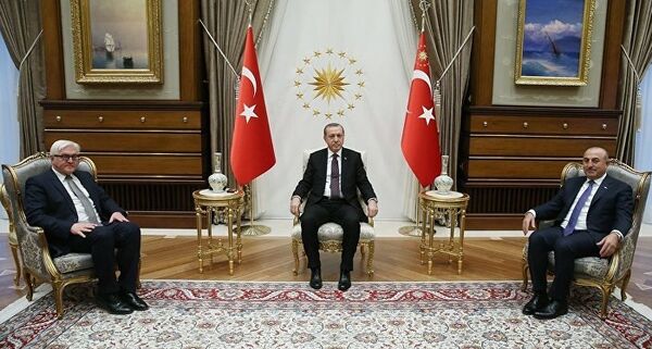 Встреча Реджепа Тайипа Эрдогана с президентом Германии Франк-Вальтером Штайнмайером - Sputnik Азербайджан