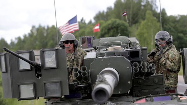 Учебные маневры армии США в Латвии - Sputnik Азербайджан