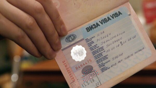 Виза в паспорте - Sputnik Азербайджан