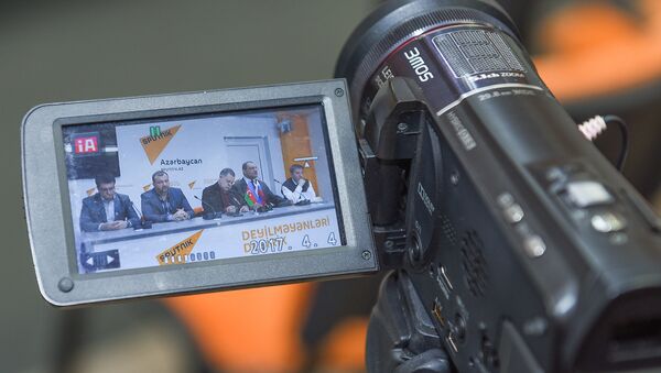 Пресс-конференция в Sputnik Азербайджан, архивное фото - Sputnik Азербайджан