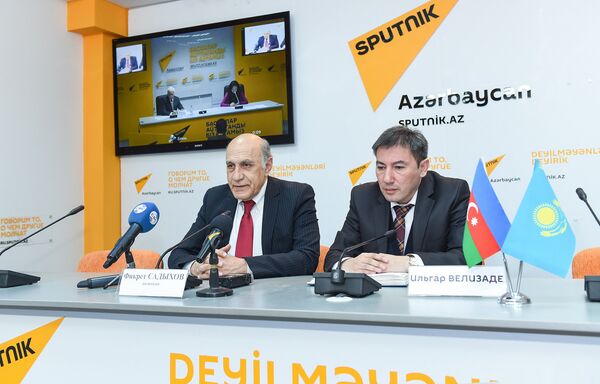 Видеомост Баку-Астана по итогам визита президента Казахстана - Sputnik Азербайджан