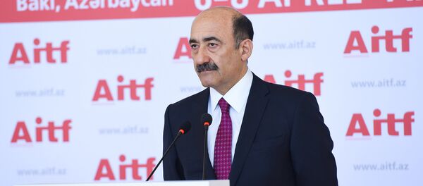 Выступление министра культуры и туризма Азербайджана Абульфаза Гараева на церемонии открытия ежегодной выставки AITF 2017 Выступление министра культуры и туризма Азербайджана Абульфаза Гараева на церемонии открытия ежегодной выставки AITF 2017 - Sputnik Азербайджан