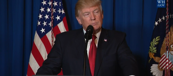 Трамп потдвердил приказ об ударе США по Сирии в обращении к американцам - Sputnik Азербайджан