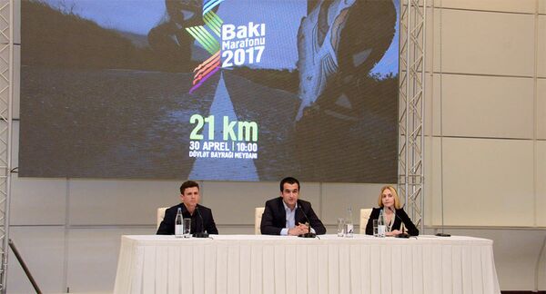 Пресс-конференция Организационного комитета Бакинский марафон-2017 Пресс-конференция Организационного комитета Бакинский марафон-2017 - Sputnik Азербайджан