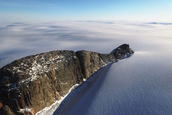 Yuxarı Baffin körfəzi sahili ərazisindəki buz örtüyü - Sputnik Azərbaycan