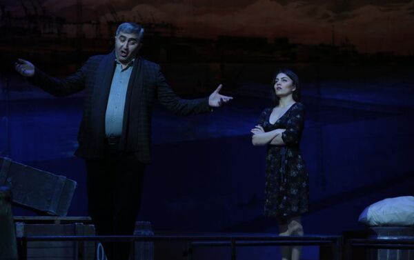 Сцена из оперы Иль Табарро на сцене Азербайджанского государственного академического театра оперы и балета - Sputnik Азербайджан