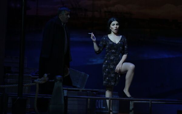 Сцена из оперы Иль Табарро на сцене Азербайджанского государственного академического театра оперы и балета - Sputnik Азербайджан