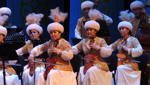 В Азербайджанском государственном музыкальном театре состоялось торжественное открытие Дней культуры и искусства Кызылординской области Казахстана - Sputnik Азербайджан