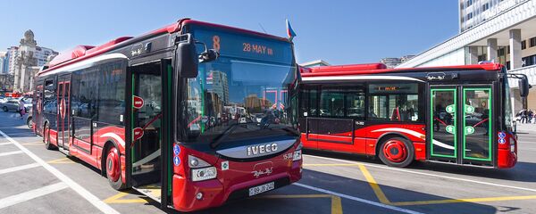 BakuBus MMC-nin avtobusları - Sputnik Азербайджан