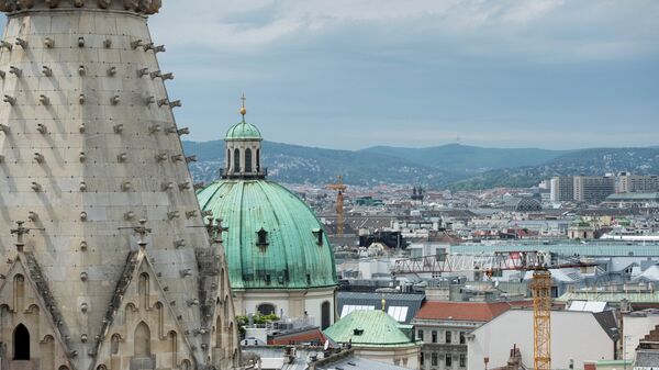 Вид на Вену с собора святого Стефана, фото из архива - Sputnik Азербайджан