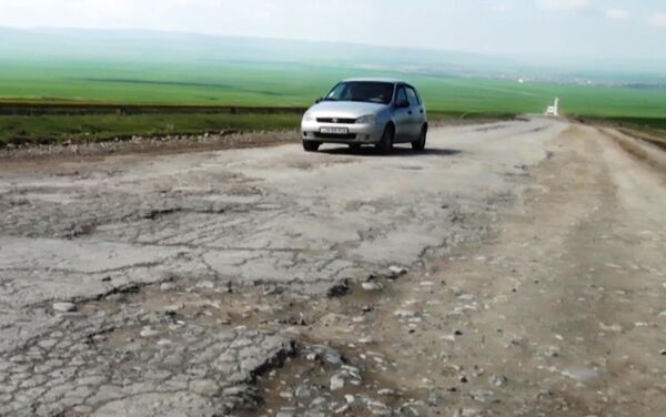 Состояние Керимлинской дороги - Sputnik Азербайджан