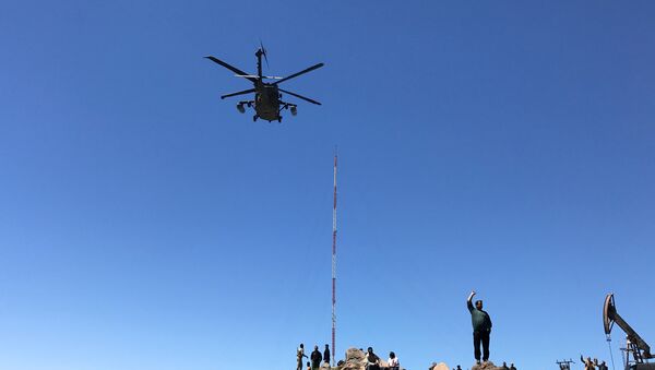 Штаб курдских боевиков на горе Карачок у Маликии после авиаударов Турции, Сирия, 25 апреля 2017 года. - Sputnik Азербайджан