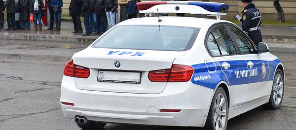 Автомобиль дорожно-патрульной службы в Баку, фото из архива Автомобиль дорожно-патрульной службы в Баку, фото из архива - Sputnik Азербайджан
