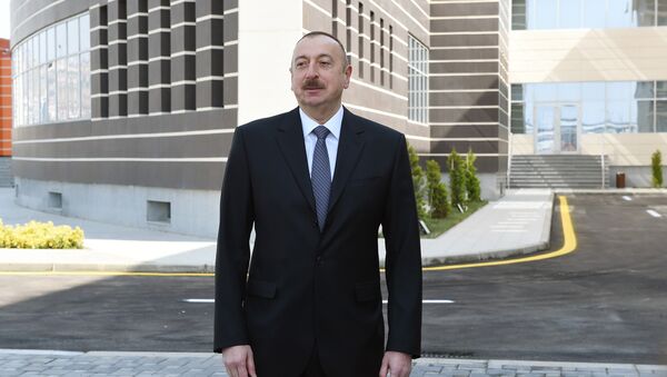 Выступление президента Ильхама Алиева на открытии кампуса Бакинской высшей школы нефти - Sputnik Азербайджан