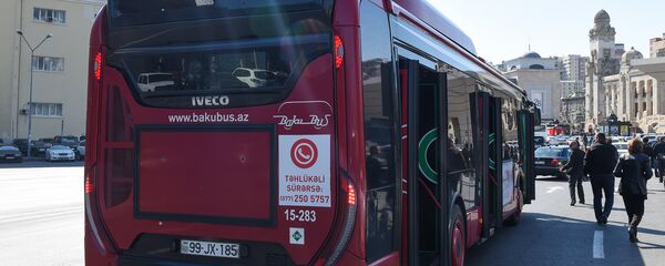 Автобус ООО BakuBus, фото из архива Автобус ООО BakuBus, фото из архива - Sputnik Азербайджан
