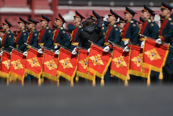 Генеральная репетиция военного парада, посвящённого 72-й годовщине Победы в ВОВ Генеральная репетиция военного парада, посвящённого 72-й годовщине Победы в ВОВ - Sputnik Азербайджан