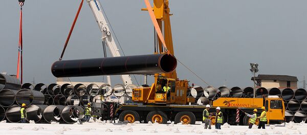 Строительство трубопровода, фото из архива - Sputnik Азербайджан